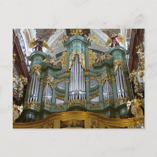 Poland Pipe Organ Postcard