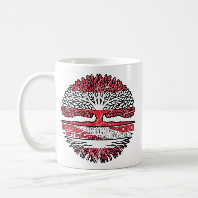 Poland Pole Österreichische Baum Coffee Mug (Left)