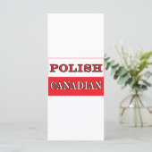 Poland Polish Canadian Flag (Standing Front)