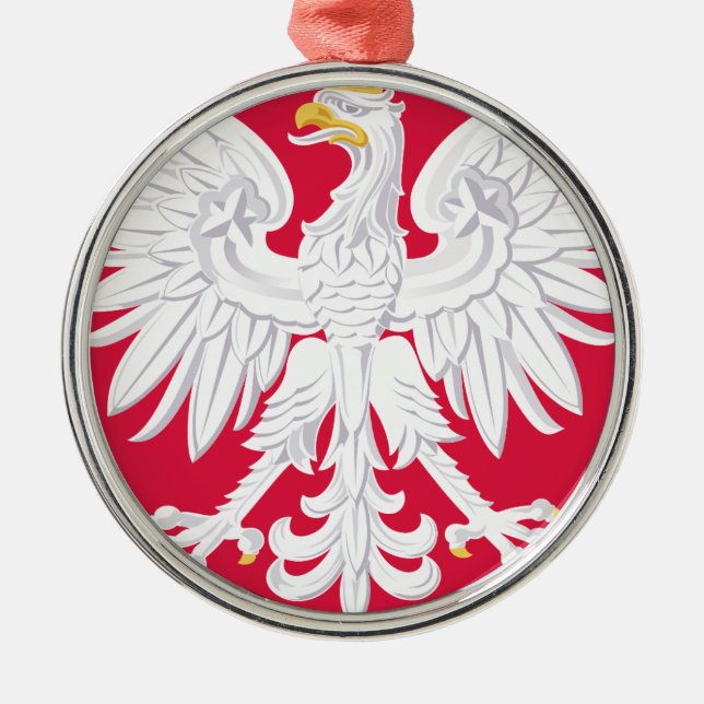 Poland Polish coat of arms Metal Ornament (Front)