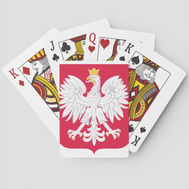 Poland Polish coat of arms Poker Cards (Back)