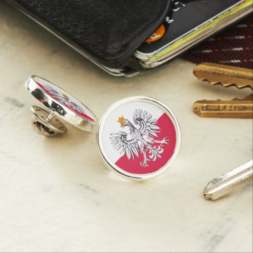 Poland  Polish Eagle emblem Flag  business Lapel Pin