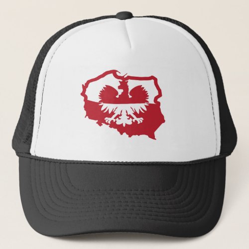 Poland Polish Eagle Flag Trucker Cap