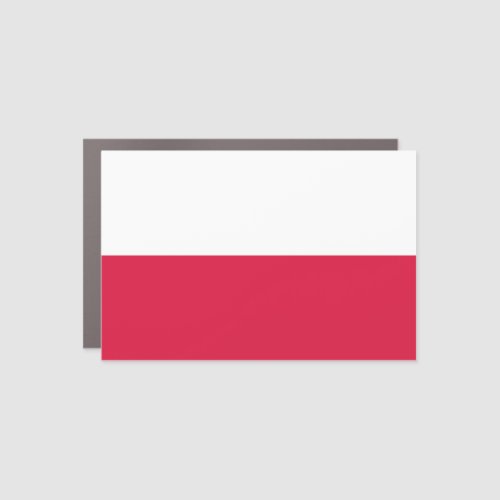 Poland Polish Flag Car Magnet