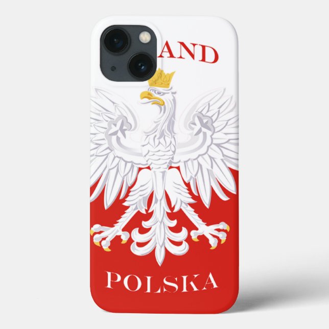Poland Polish Flag Case-Mate iPhone Case (Back)