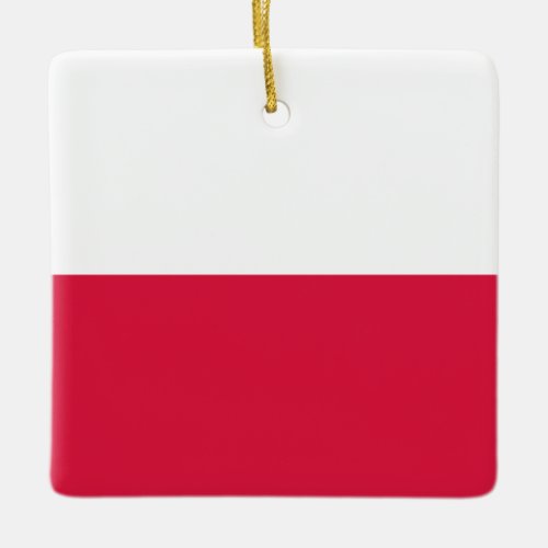 Poland Polish Flag  Ceramic Ornament