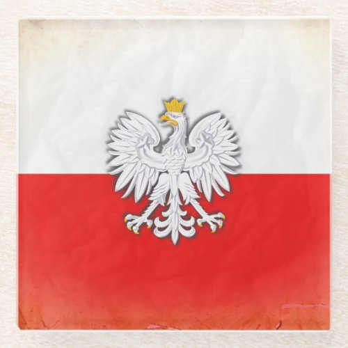 Poland Polish Flag Coaster