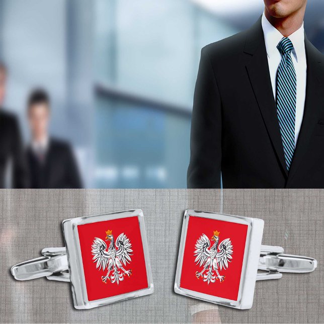 Poland & Polish Flag fashion, business /sports Cufflinks (Creator Uploaded)