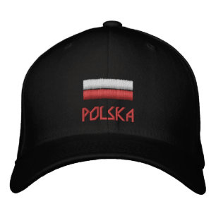 Poland & Polish Flag fashion / Polska Patriots Embroidered Baseball Cap