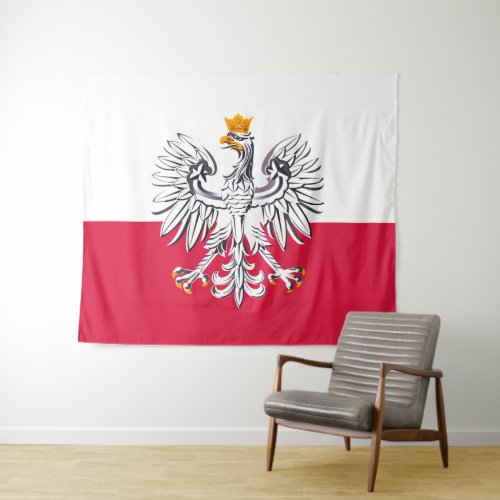 Poland  Polish Flag fashion sports tapestry Tapestry