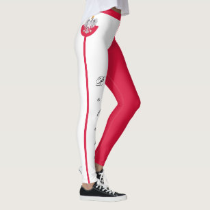 Poland & Eagle, Polish Flag fashion travel /sports Leggings