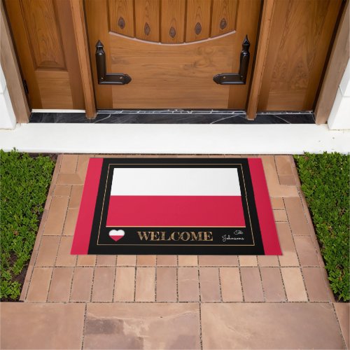 Poland  Polish Flag house matssports Welcome Doormat