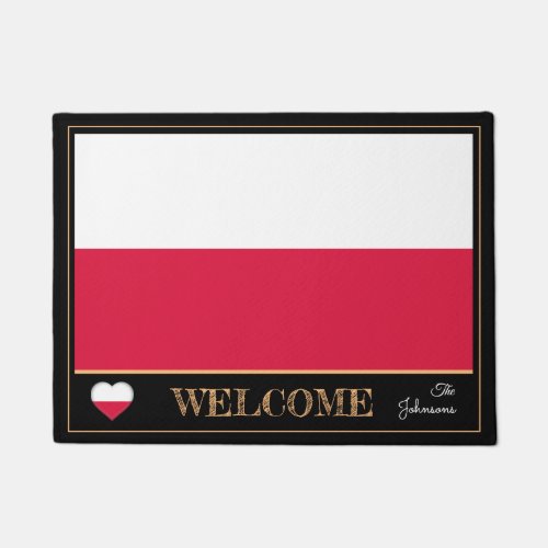 Poland  Polish Flag house matssports Welcome Doormat