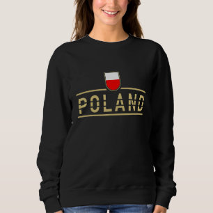 Poland Polish Flag Poland Football  Women Men Sweatshirt
