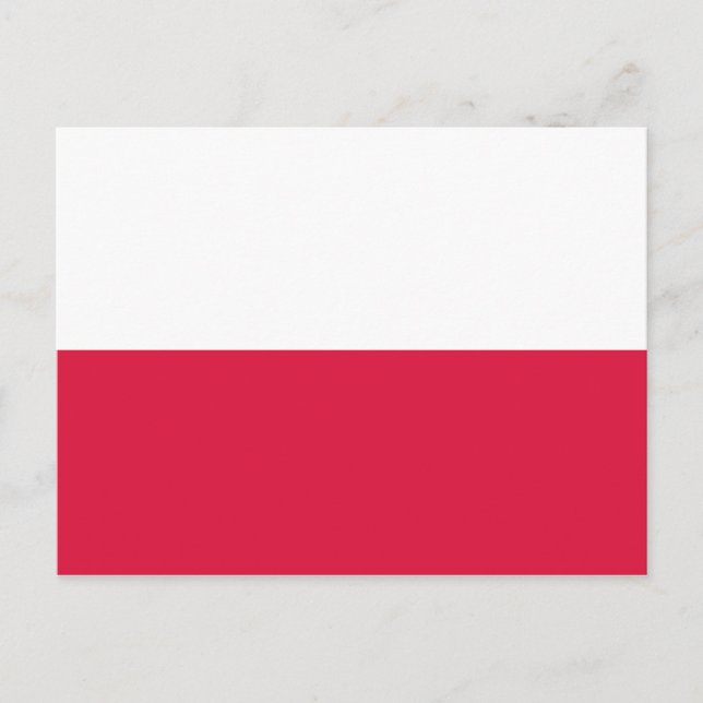 Poland (Polish) Flag Postcard (Front)