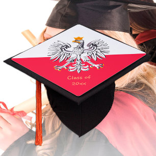 Poland & Polish Flag - Students /University Polska Graduation Cap Topper
