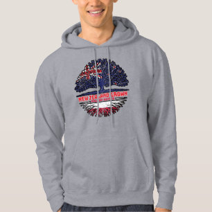 Poland Polish New Zealander New Zealand Tree Roots Hoodie