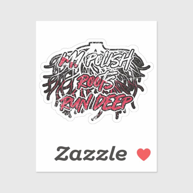 Poland Polish Roots Heritage Pride Sticker (Sheet)