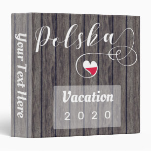 Poland Polish Vacation, Family Recipes 3 Ring Binder