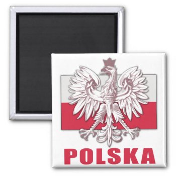 Poland Polska Coat Of Arms Magnet by allworldtees at Zazzle