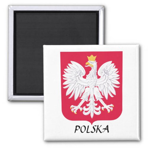 Poland Polska Coat of Arms Magnet