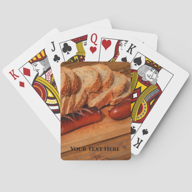 Poland Polska Polish Food Kielbasa Sausage Poker Cards (Back)