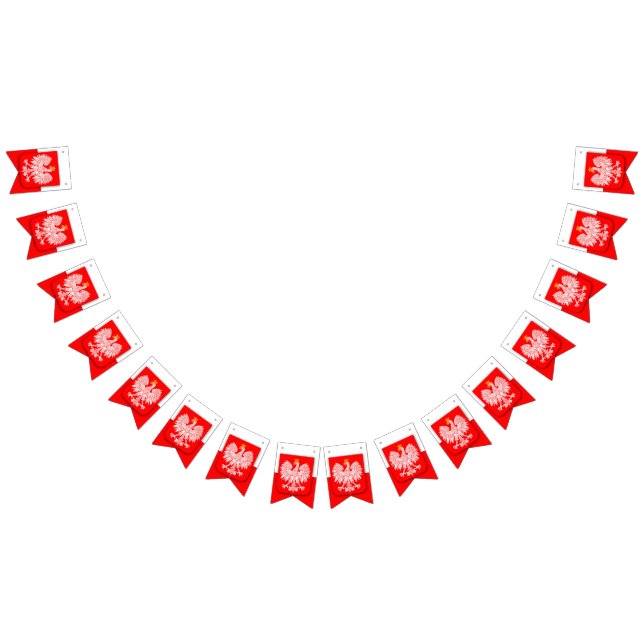 Poland Polska Polski Emblem Patriotic  Bunting Flags (All)