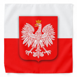 Poland Polska Red White Eagle Polish Bandana