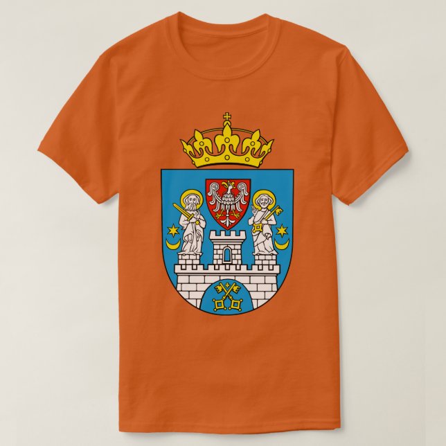 Poland Poznan Crest Polish Polska T-Shirt (Design Front)