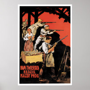 Poland Propaganda Polish-Soviet war 1920s Every Poster