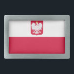 Poland Rectangular Belt Buckle<br><div class="desc">Poland flag</div>