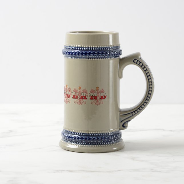 Poland Red Eagles Beer Stein (Right)