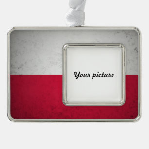 Poland Silver Plated Framed Ornament