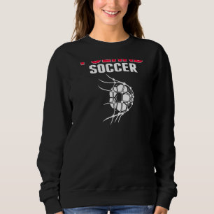 Poland Soccer Ball In Net Goal  Polish Football Su Sweatshirt