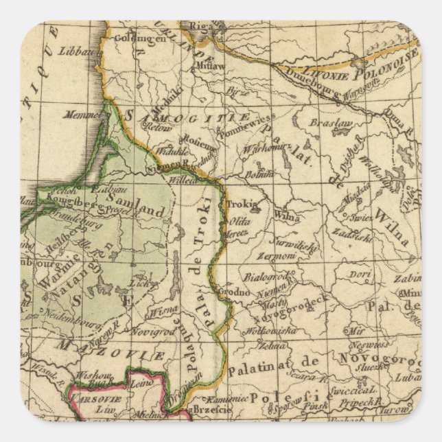 Poland Square Sticker (Front)