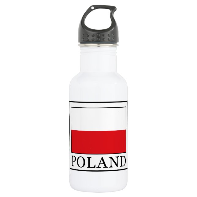 Poland Stainless Steel Water Bottle (Front)
