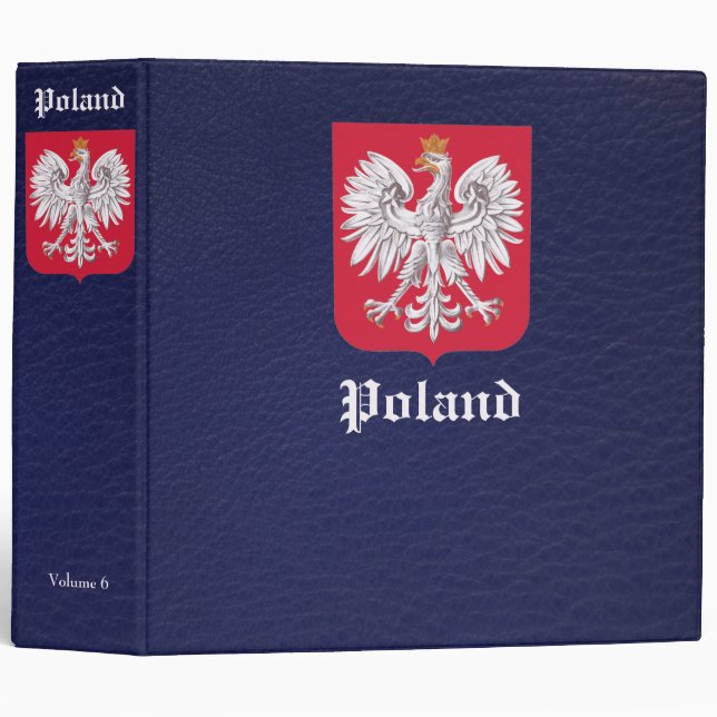Poland Stamp Album 3-Ring Binder (Front/Spine)