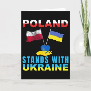 Poland Stands With Ukraine Polish Ukraine Card