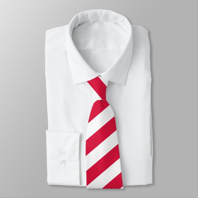 Poland Ties, fashion Polish Flag business Neck Tie (Tied)