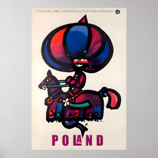 Poland Travel Poster Polish Art Print (Front)