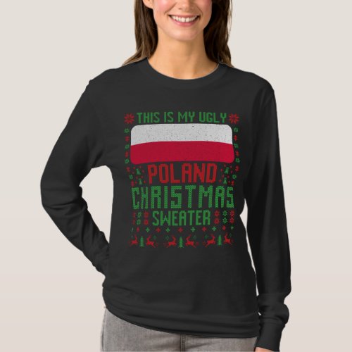 Poland Ugly Christmas Sweater Poland Flag for Poli