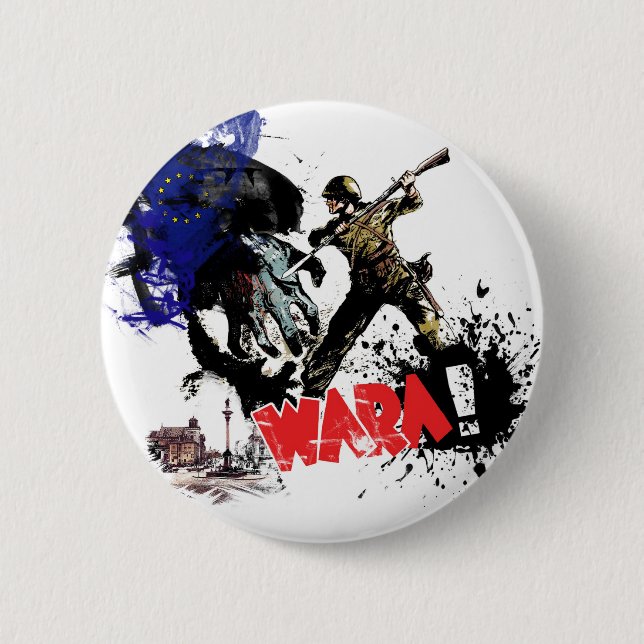 Poland Wara! Pinback Button (Front)