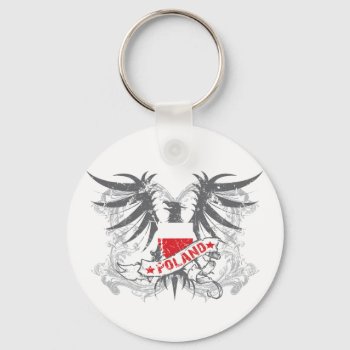 Poland Winged Keychain by brev87 at Zazzle