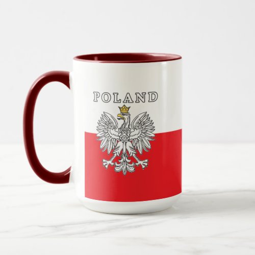 Poland With Polish Eagle Mug