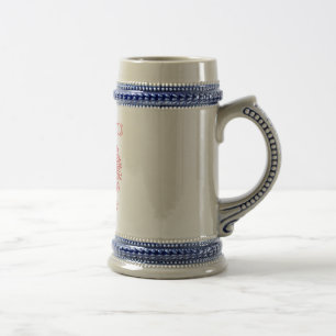 Poland With Red Polish Eagle Beer Stein