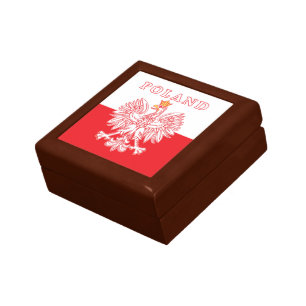 Poland With Red Polish Eagle Gift Box