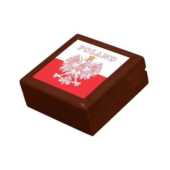 Poland With Red Polish Eagle Gift Box (Side)