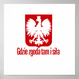 Poland-With unity Strength Poster