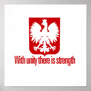 Poland-With unity Strength Poster