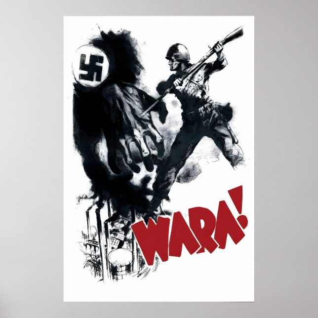 Poland WWII Propaganda Poster Hands Off! (Front)